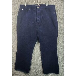 Vineyard Vines Kick Flare Corduroy Pants Nautical Navy Stretch Womens 34